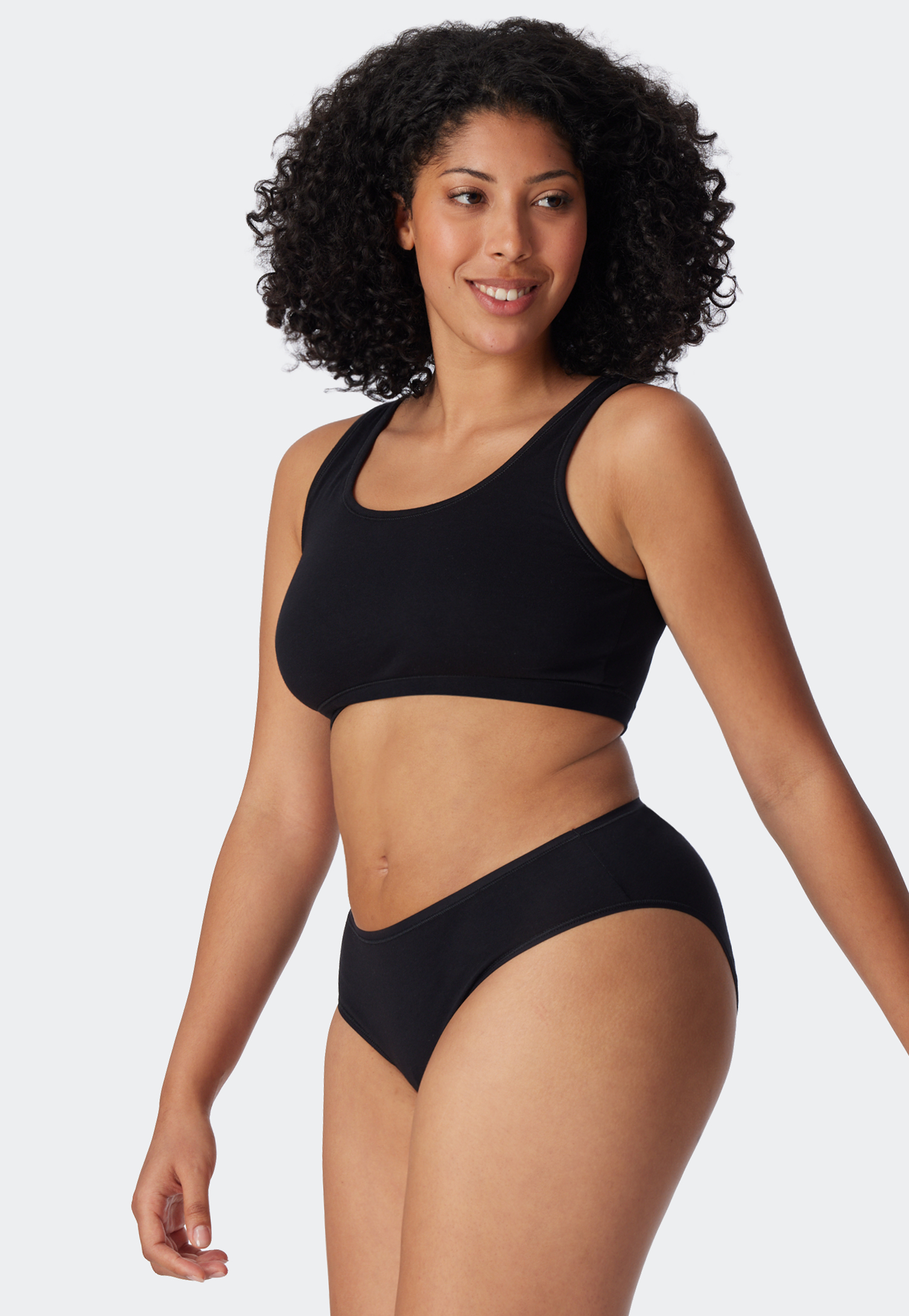 Bustier 2er-Pack ohne Cups Organic Cotton schwarz - 95/5 38 Bustier 2er-Pack ohne Cups Organic Cotton schwarz - 95/5 38 von Schiesser