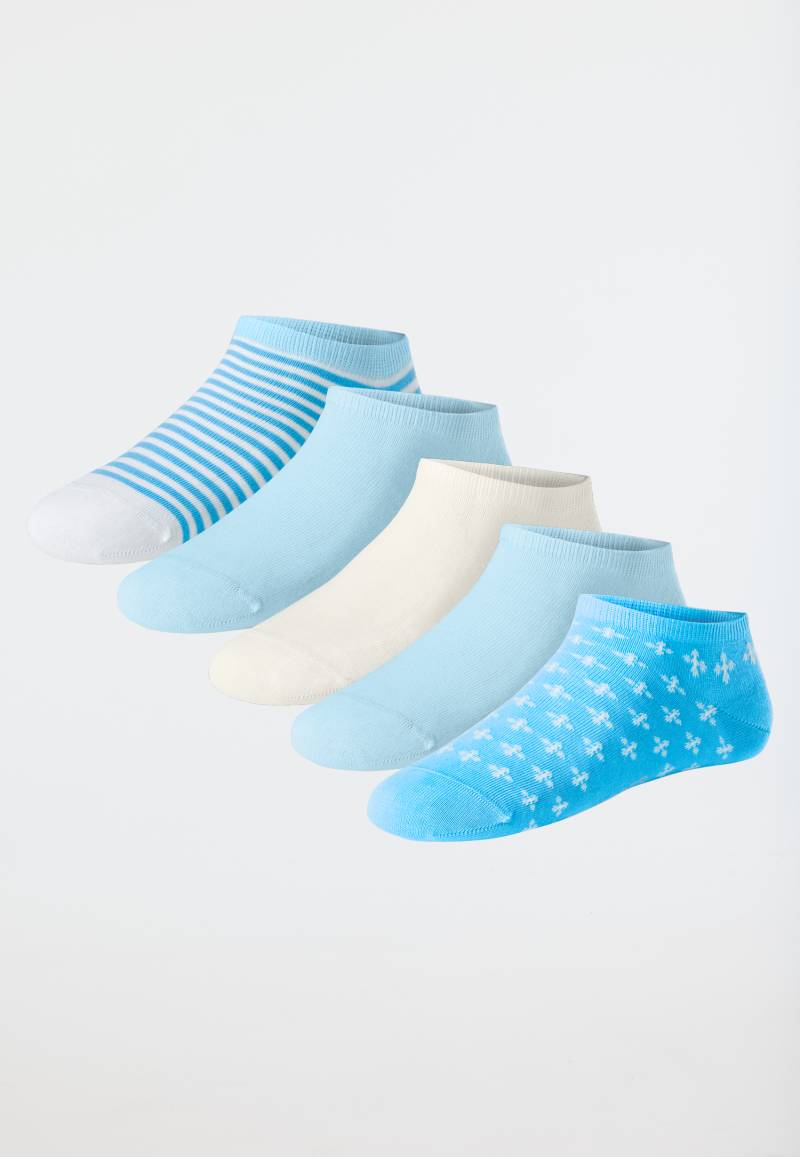 Damensocken Sneaker 5er-Pack mehrfarbig - Bluebird 35/38 von Schiesser