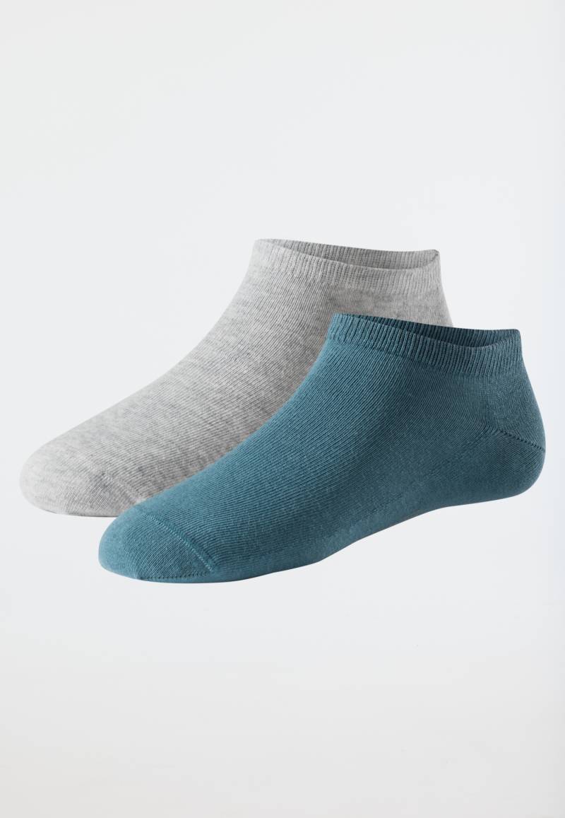 Herren Sneaker-Socken 2er-Pack Organic Cotton mehrfarbig - 95/5 39/42 von Schiesser