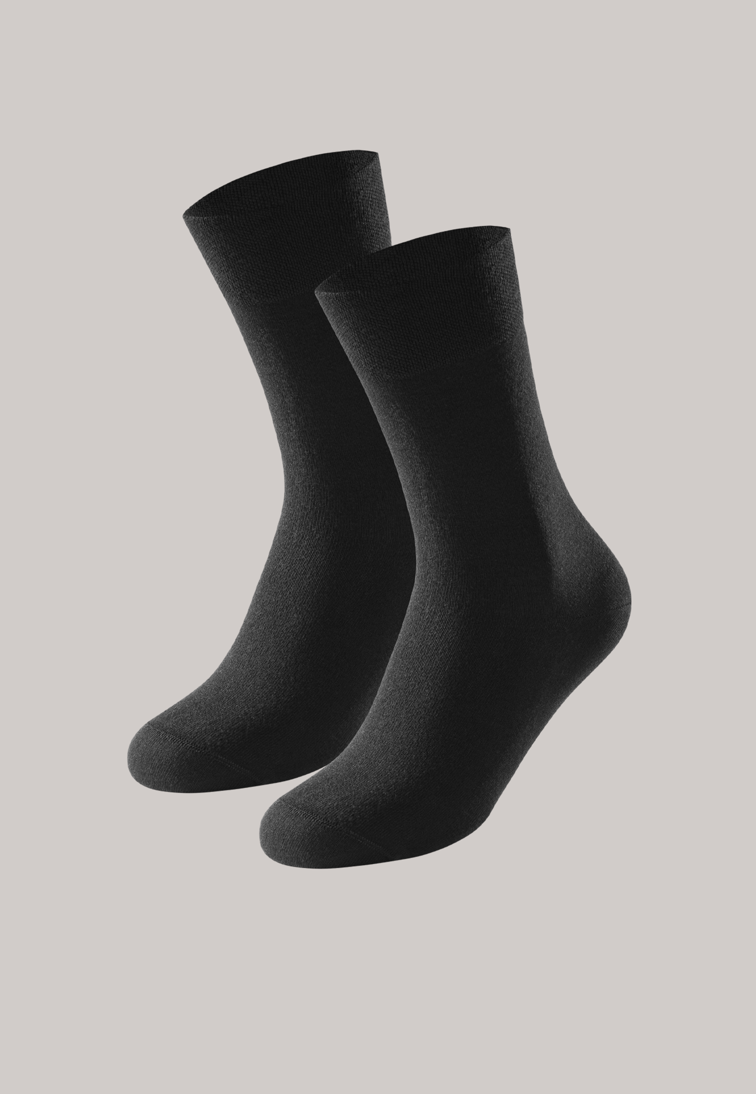 Herrensocken 2er-Pack schwarz - Long Life Cool 39/42 von Schiesser