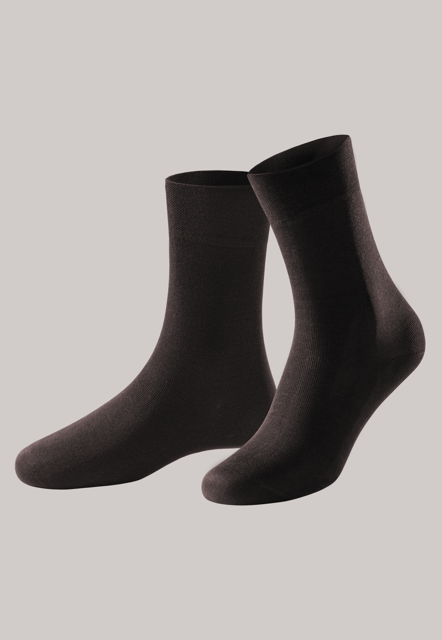 Herrensocken merzerisierte Baumwolle dunkelbraun - selected! premium 39/40 von Schiesser