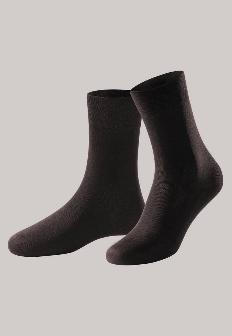 Herrensocken merzerisierte Baumwolle dunkelbraun - selected! premium 45/46 von Schiesser