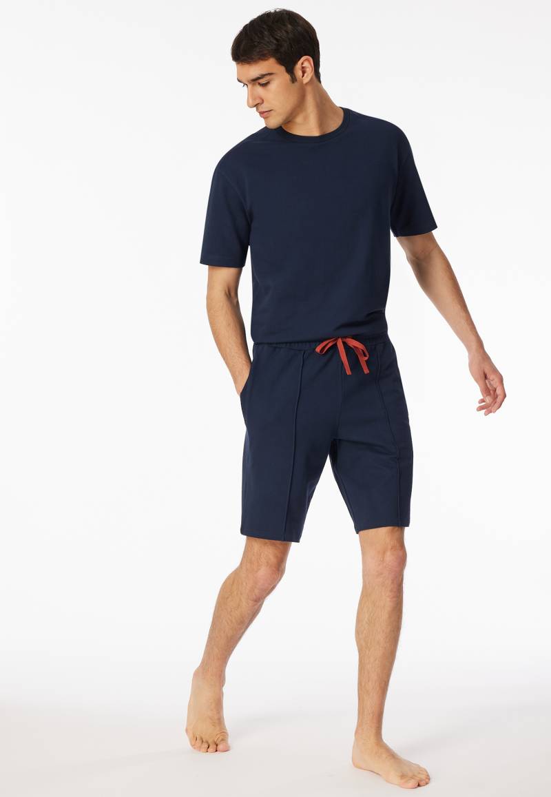 Hose kurz Sweat-Qualität nachtblau - Mix+Relax 50 von Schiesser
