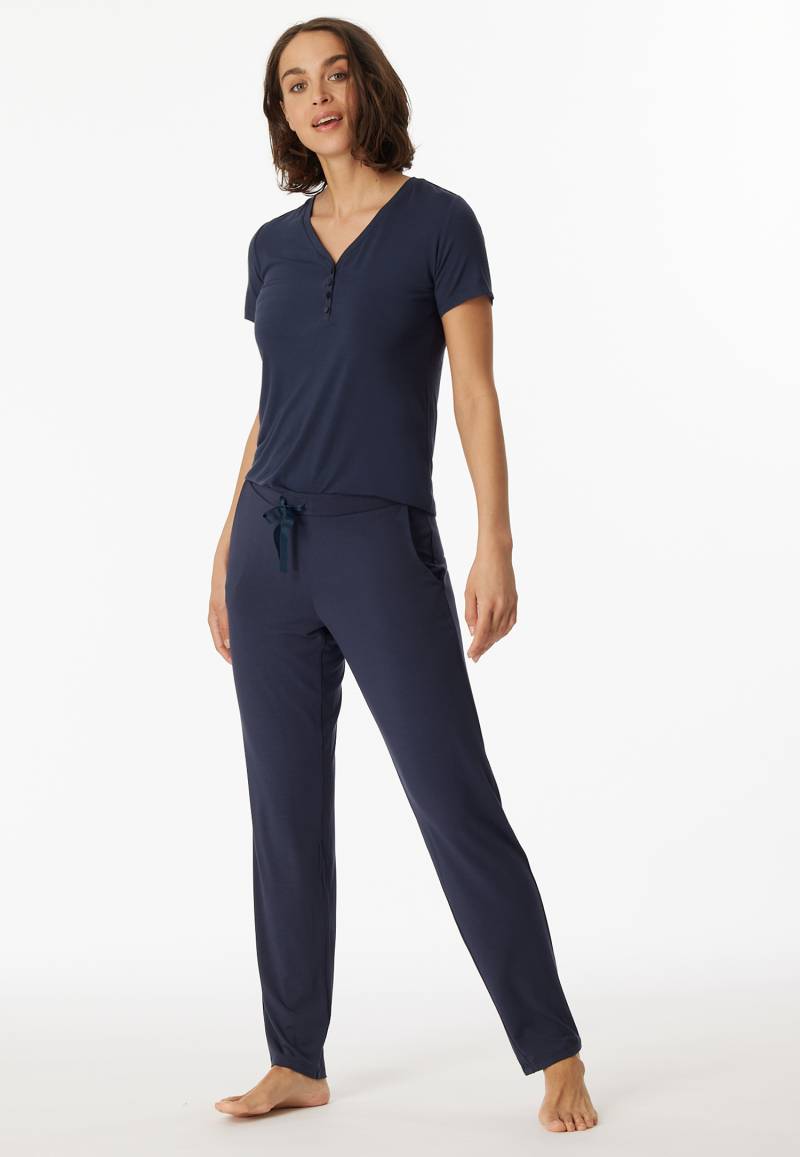 Hose lang/extra-lang Modal blau - Mix+Relax 80 Hose lang/extra-lang Modal blau - Mix+Relax 80 von Schiesser