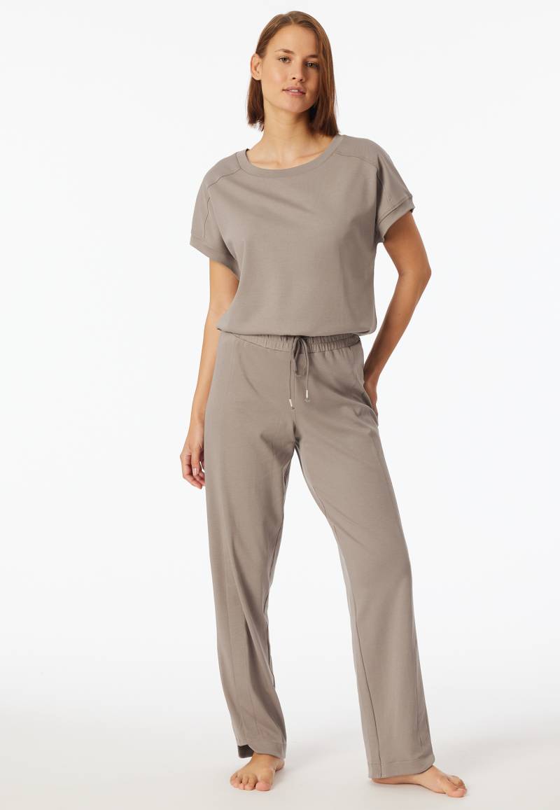 Hose lang merzerisierter Interlock clay - Mix+Relax 44 von Schiesser