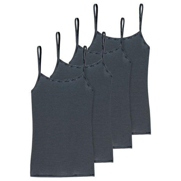 4er Pack Modal Essentials - Spaghettitop Damen Blau 3XL von Schiesser