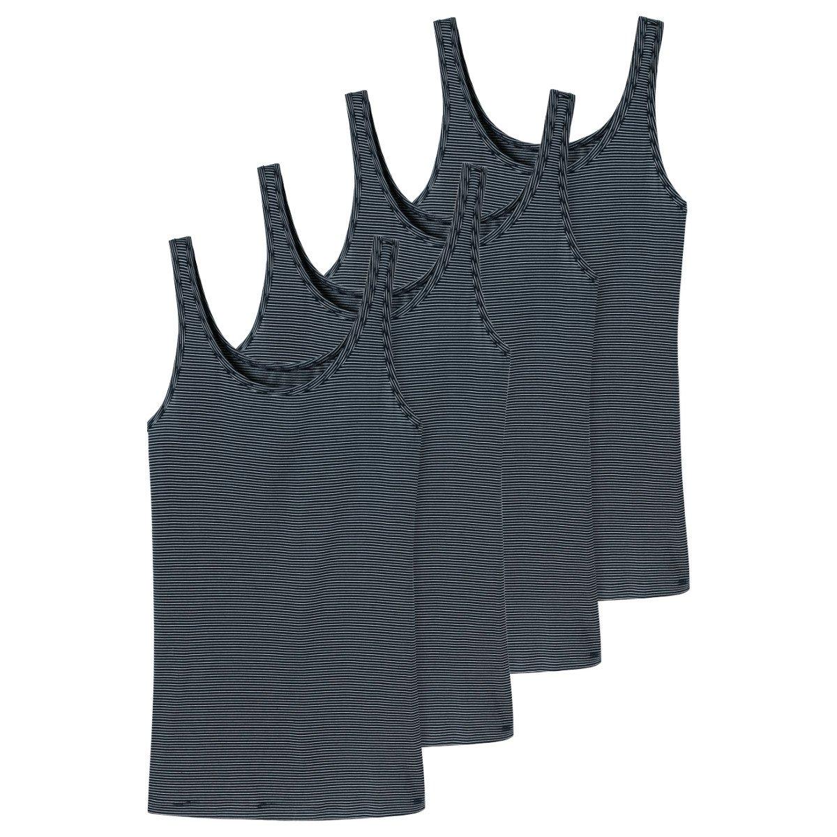 4er Pack Modal Essentials - Trägertop Damen Blau 4XL von Schiesser