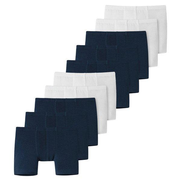 10er Pack Kids Boys 955 Organic Cotton - Shorts Pants Jungen Weiss 98 von Schiesser