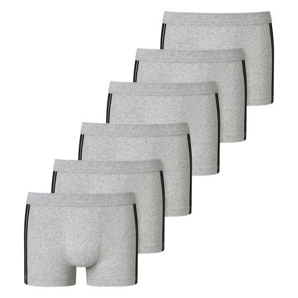 6er Pack - 955 Stretch - Organic Cotton - Shorts Pants Herren Grau L von Schiesser