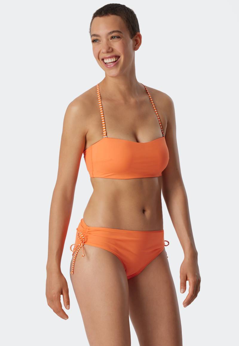 Midi-Bikinislip verstellbare Seitenhöhen orange - Mix & Match Reflections S von Schiesser