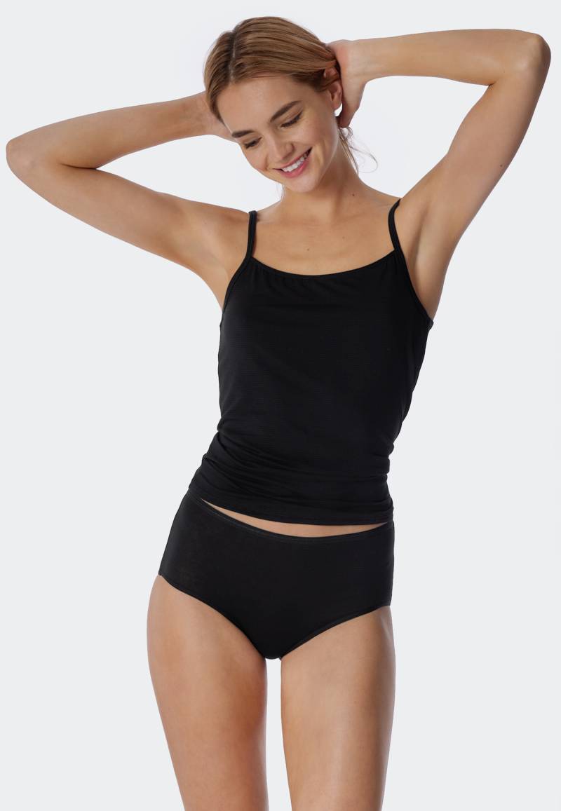 Midi-Slips 2er-Pack schwarz - Modal Essentials 46 von Schiesser
