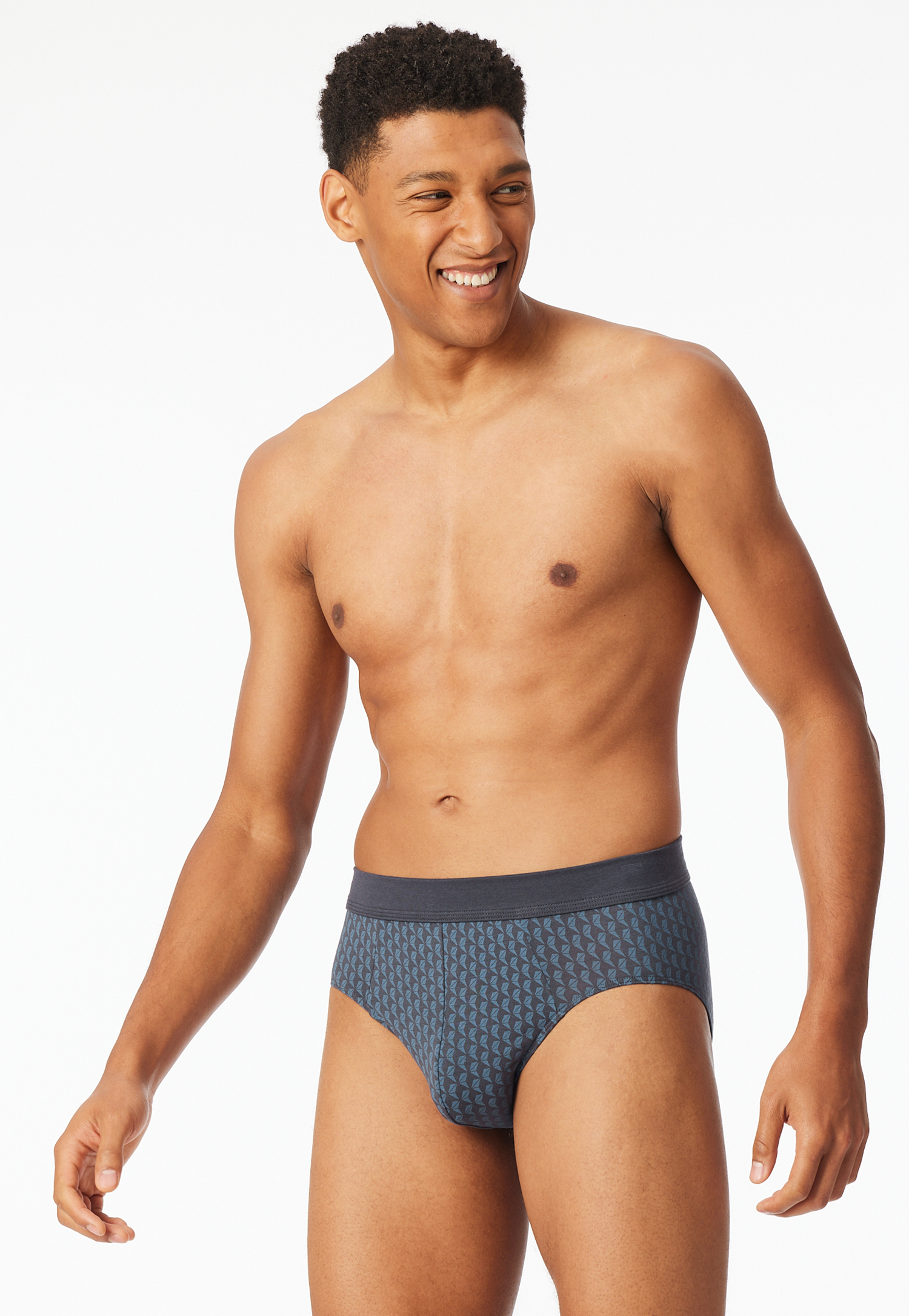 Minislip Organic Cotton gemustert graphit - Comfort Fit 8 Minislip Organic Cotton gemustert graphit - Comfort Fit 8 von Schiesser