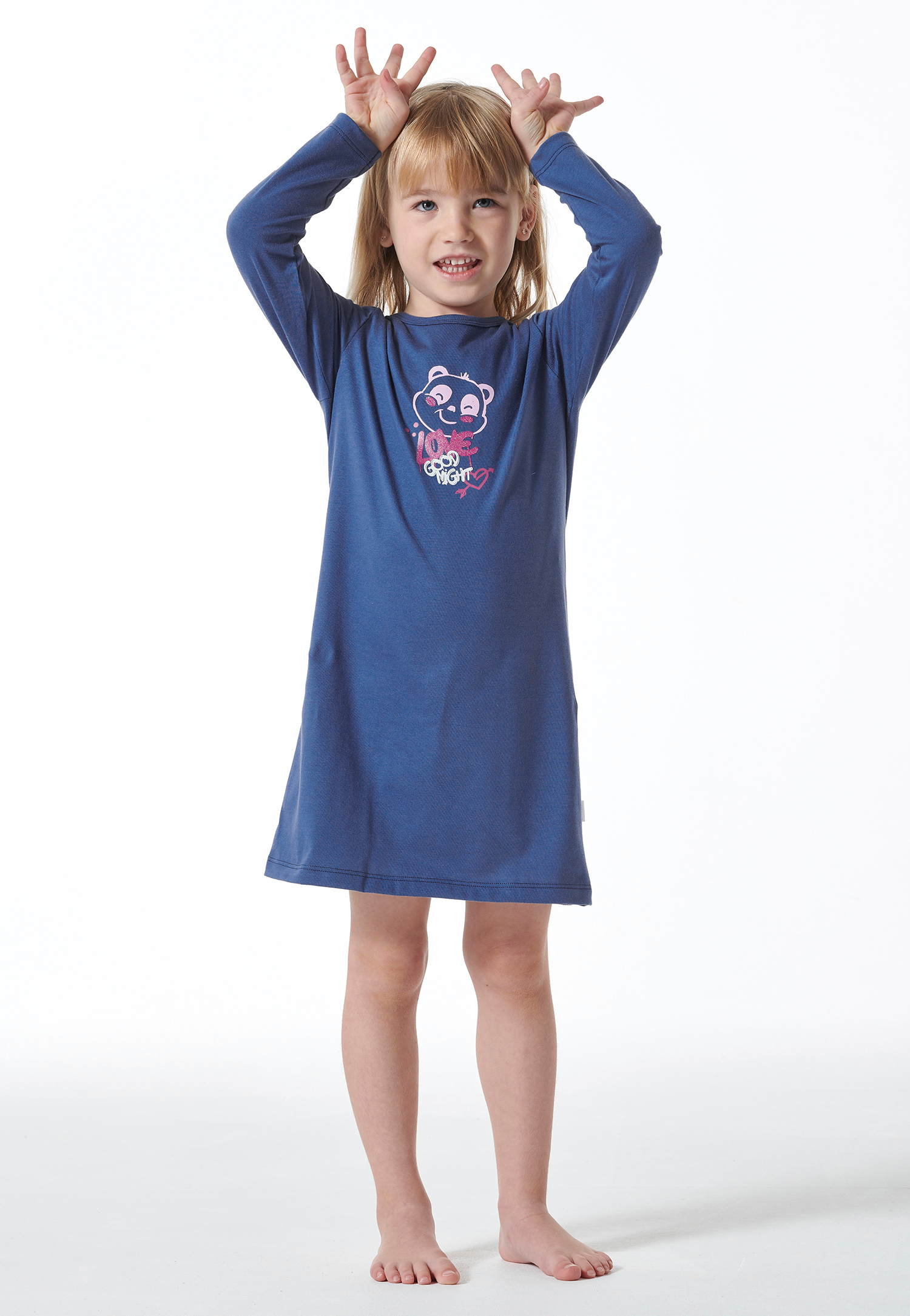 Nachthemd langarm Organic Cotton Panda blau - Girls World 104 Nachthemd langarm Organic Cotton Panda blau - Girls World 104 von Schiesser