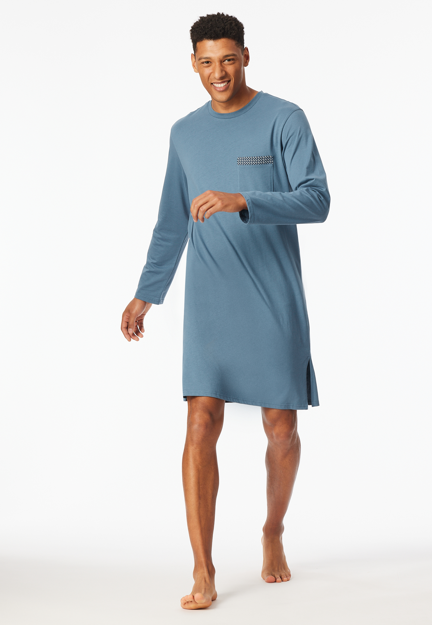 Nachthemd langarm graphit - Comfort Nightwear 56 Nachthemd langarm graphit - Comfort Nightwear 56 von Schiesser