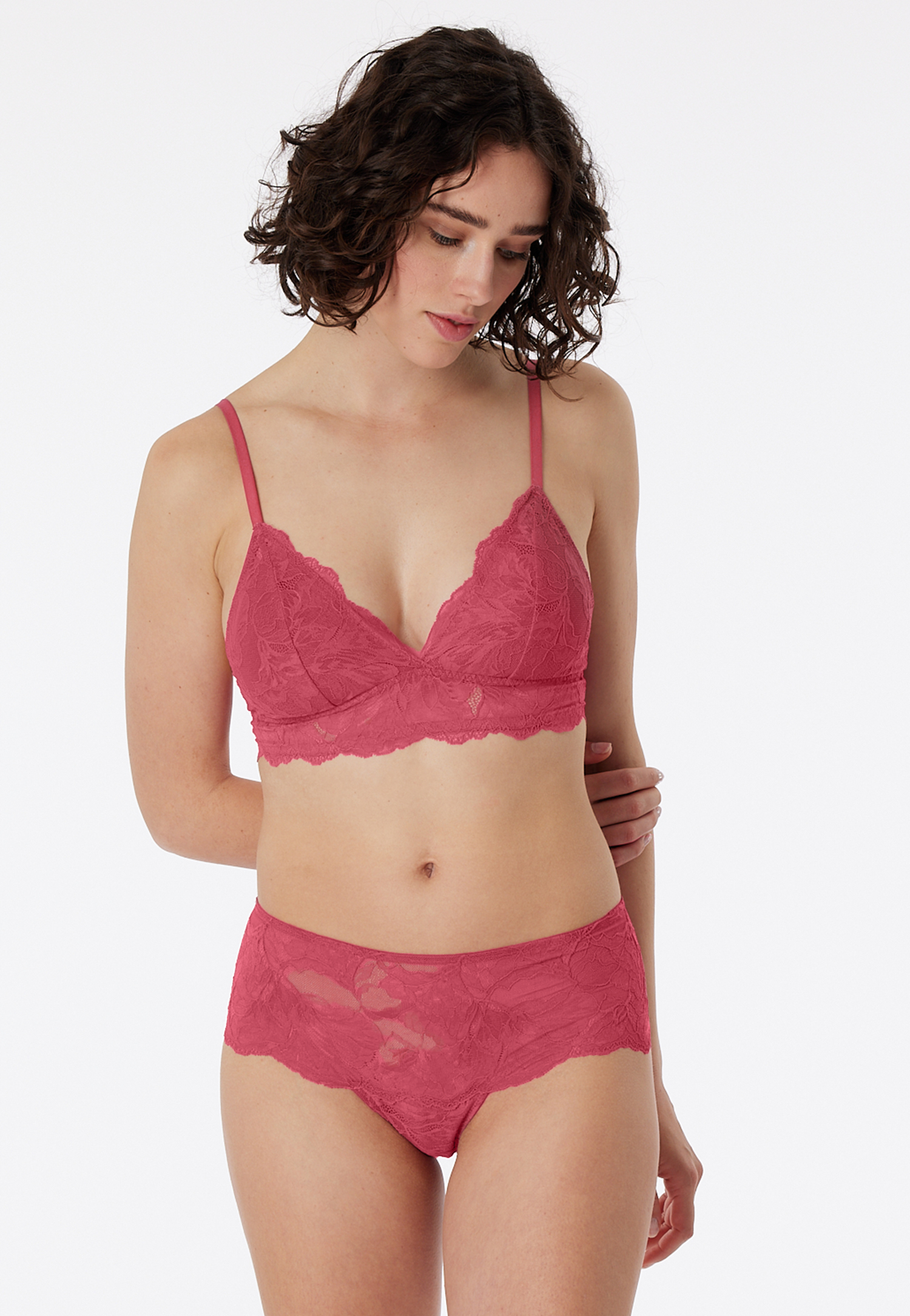 Panty Spitze pink - Modal & Lace 38 von Schiesser