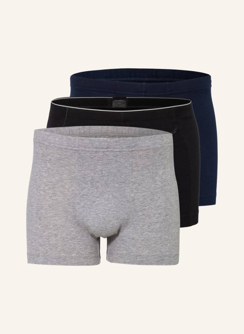 Schiesser 3er-Pack Boxershorts 95/5 grau von Schiesser