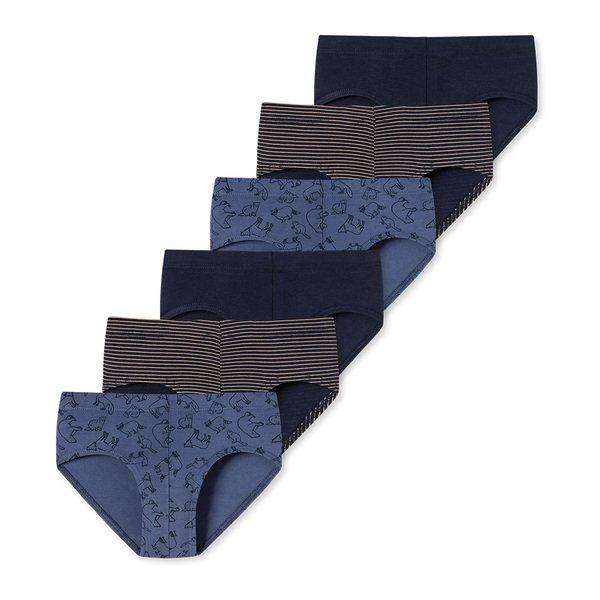 6er Pack 955 Organic Cotton - Slips Unterhosen Jungen Multicolor 92 von Schiesser