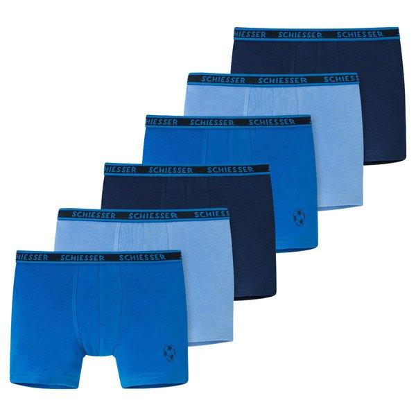 6er Pack Kids Boys 955 Organic Cotton - Shorts Pants Jungen Blau 116 von Schiesser