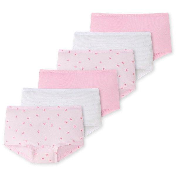 6er Pack Kids Girls 955 Organic Cotton - Shorts Mädchen Rosa 92 von Schiesser