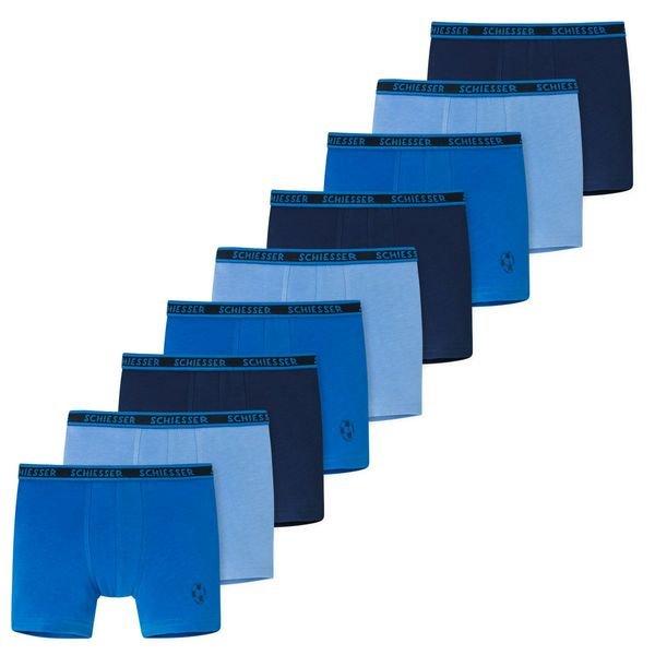 9er Pack Kids Boys 955 Organic Cotton - Shorts Pants Jungen Blau 104 von Schiesser