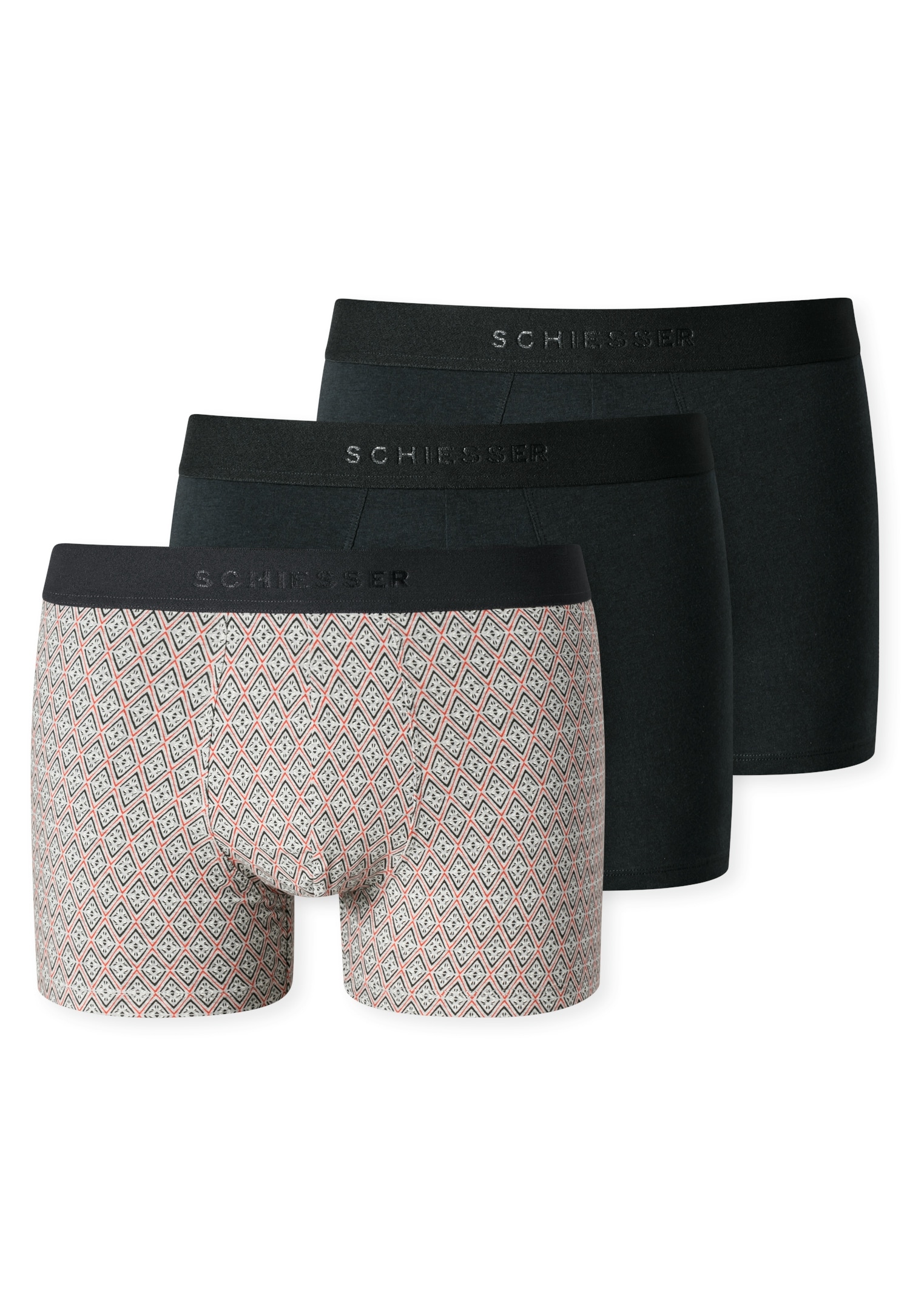 Schiesser Boxershorts »"95/5"«, (Packung, 3 St.), angenehm softer Logo-Webgummibund von Schiesser