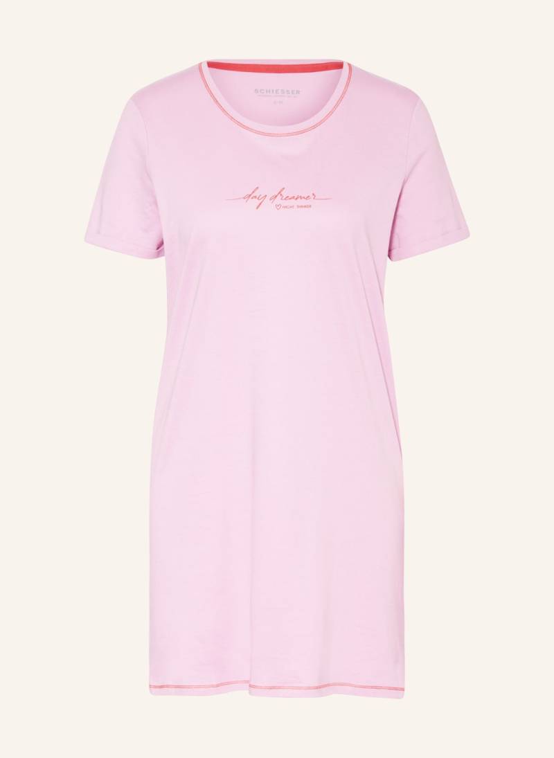 Schiesser Nachthemd Casual Essentials rosa von Schiesser