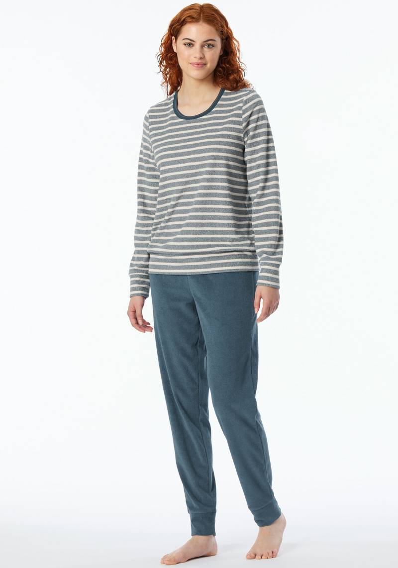 Schiesser Schlafanzug »Casual Essentials«, (2 tlg.), mit Kontrastbesatz am Ausschnitt von Schiesser