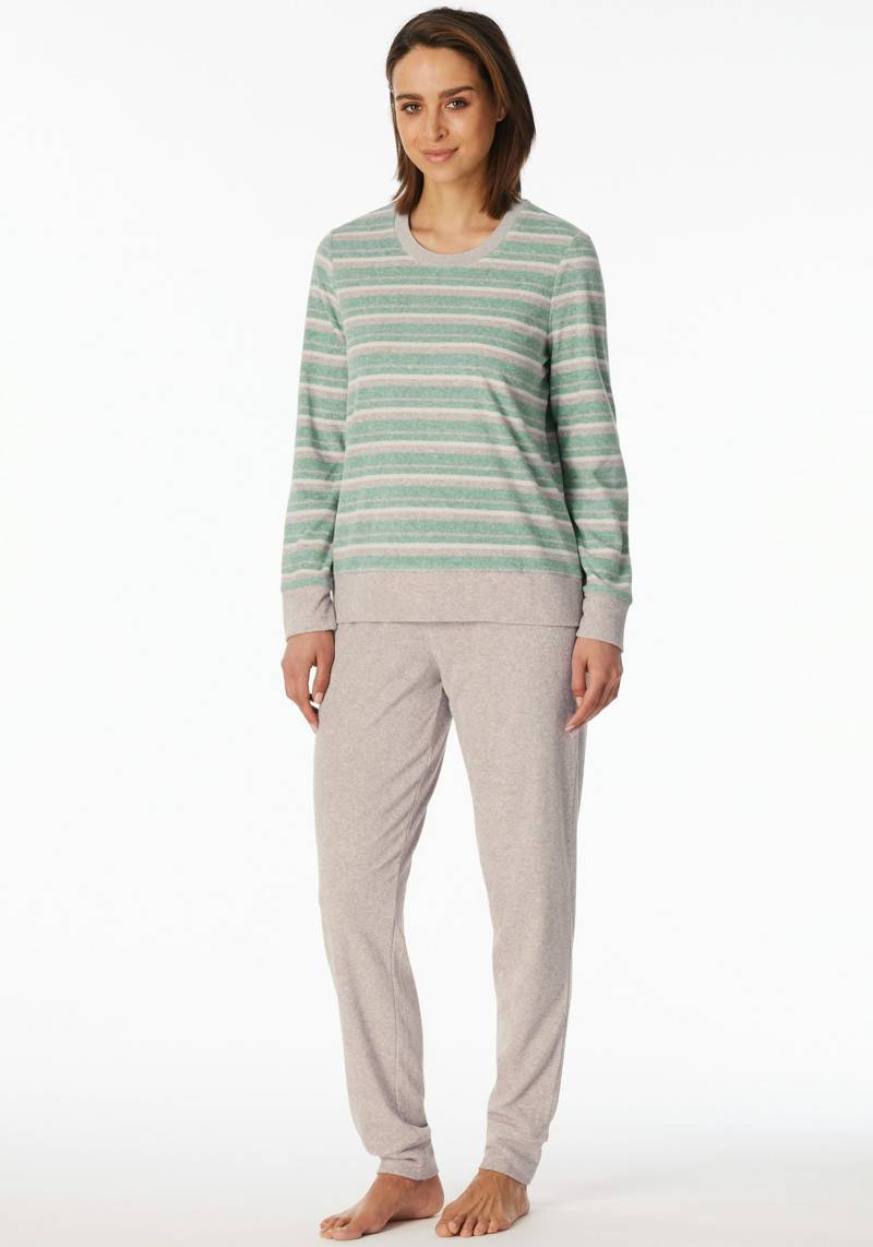 Schiesser Schlafanzug »Casual Essentials«, (2 tlg.), mit Kontrastbesatz am Ausschnitt von Schiesser
