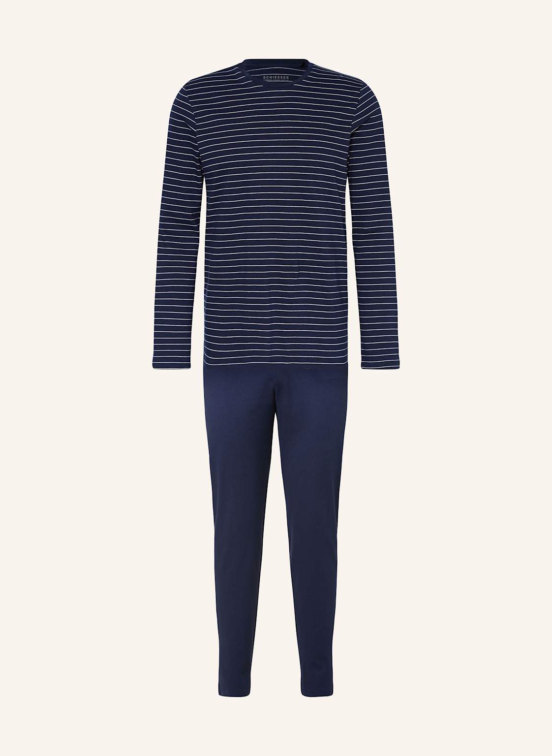 Schiesser Schlafanzug Casual Essentials blau Schiesser Schlafanzug Casual Essentials blau von Schiesser
