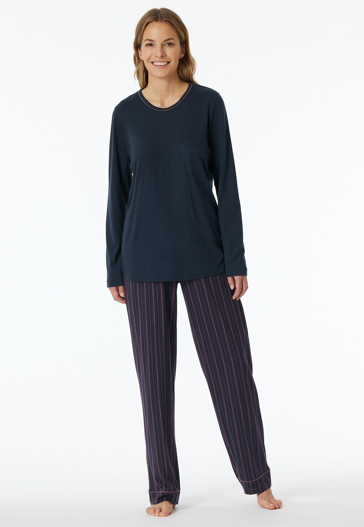 Schiesser Schlafanzug »Comfort Nightwear«, (2 tlg.), mit cooler Muster-Hose von Schiesser