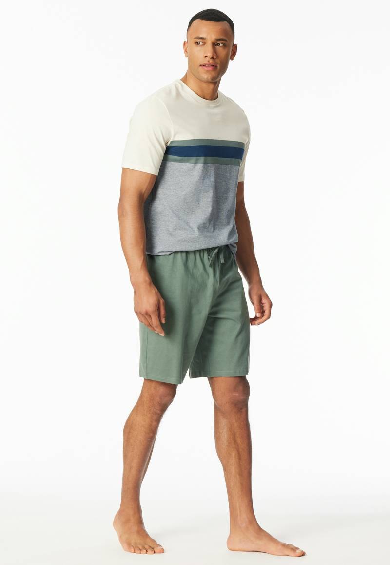 Schiesser Shorty »"Casual Nightwear"«, (2 tlg.), Shorts in Uni mit Bindeband am Bund von Schiesser