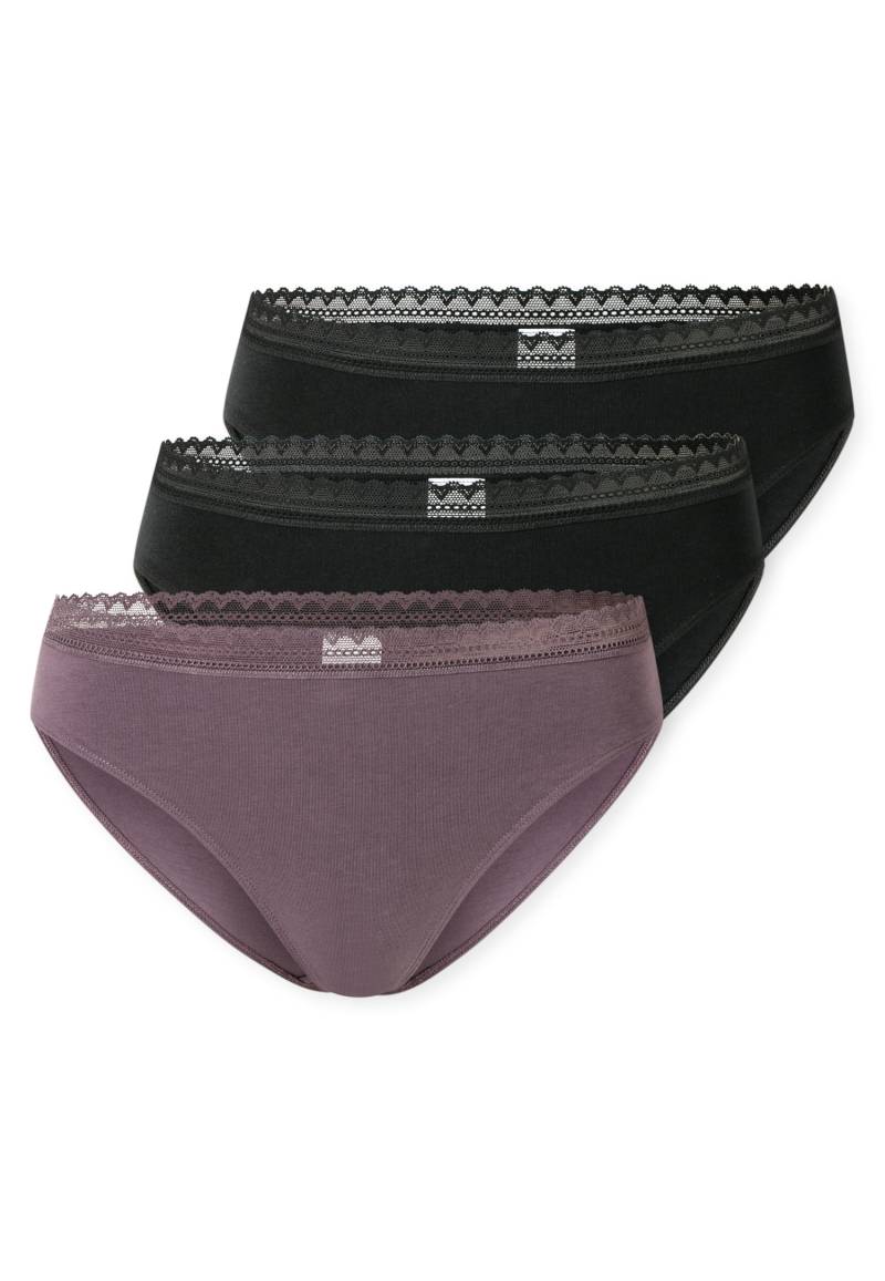 Schiesser Rioslip »Modern Multipacks«, (3er Pack), Feminine Spitzenbänder an Bund von Schiesser