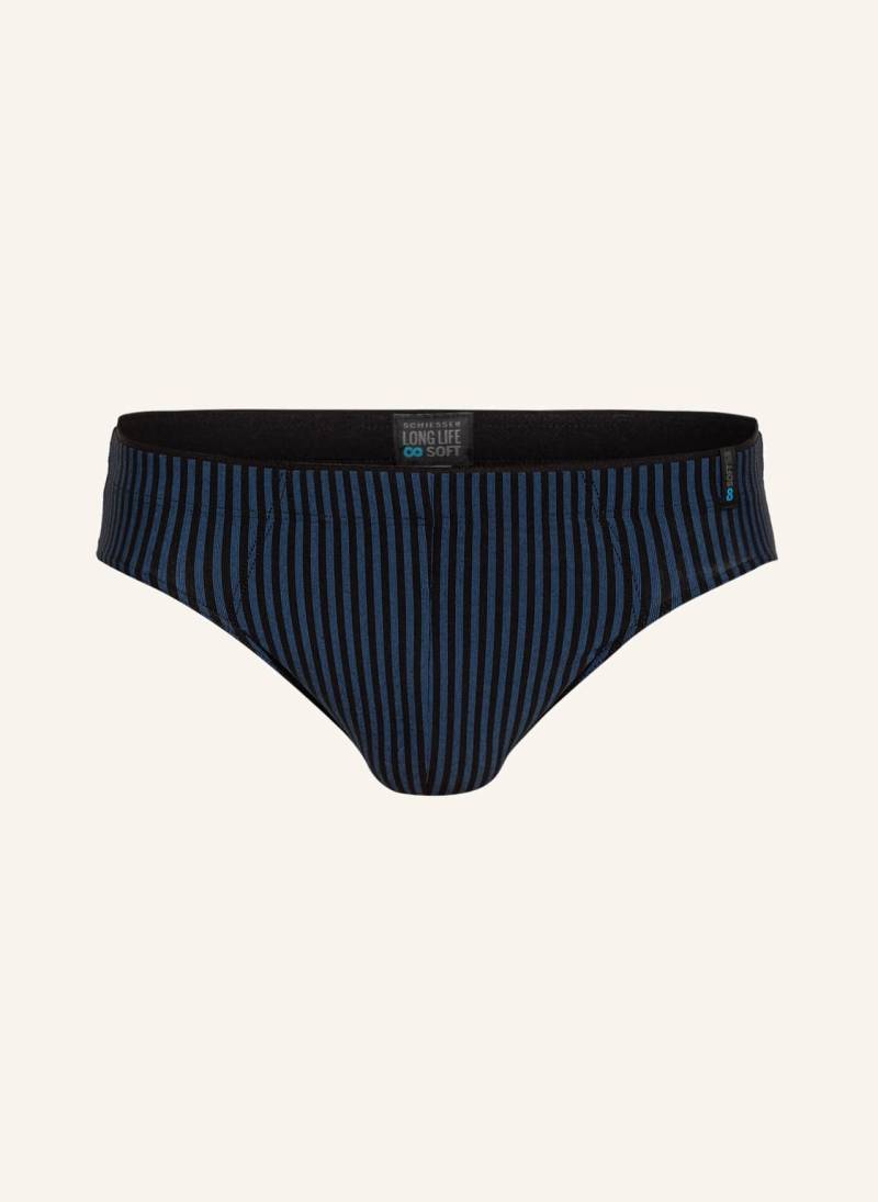 Schiesser Slip Long Life Soft blau von Schiesser