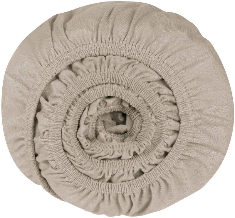 Schiesser Spannbettlaken »Flexi aus 95% Baumwolle und 5% Elastahan in Premium-Qualität«, für hohe Matratzen und Boxspringbetten geeignet, Made in Green von Schiesser