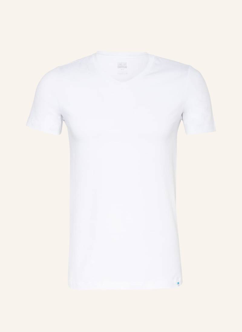 Schiesser T-Shirt Long Life Cotton weiss von Schiesser