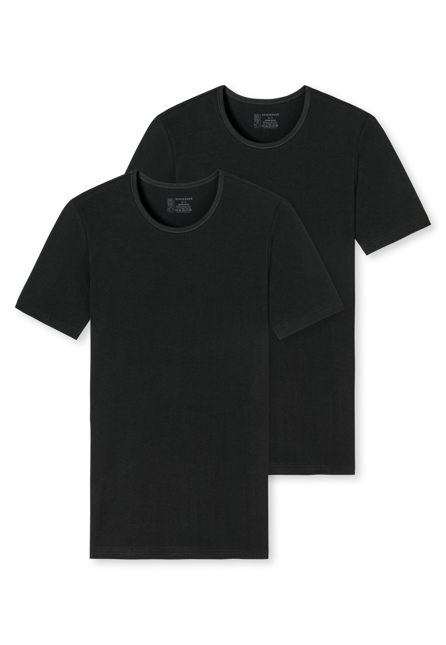 Schiesser T-Shirt »"95/5"«, (2er-Pack), mit rundem Halsausschnitt von Schiesser