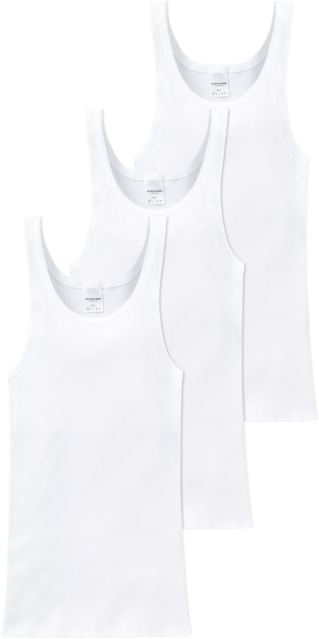 Schiesser Unterhemd »"Original Classics"«, (3er-Pack), mit Markenlabel von Schiesser