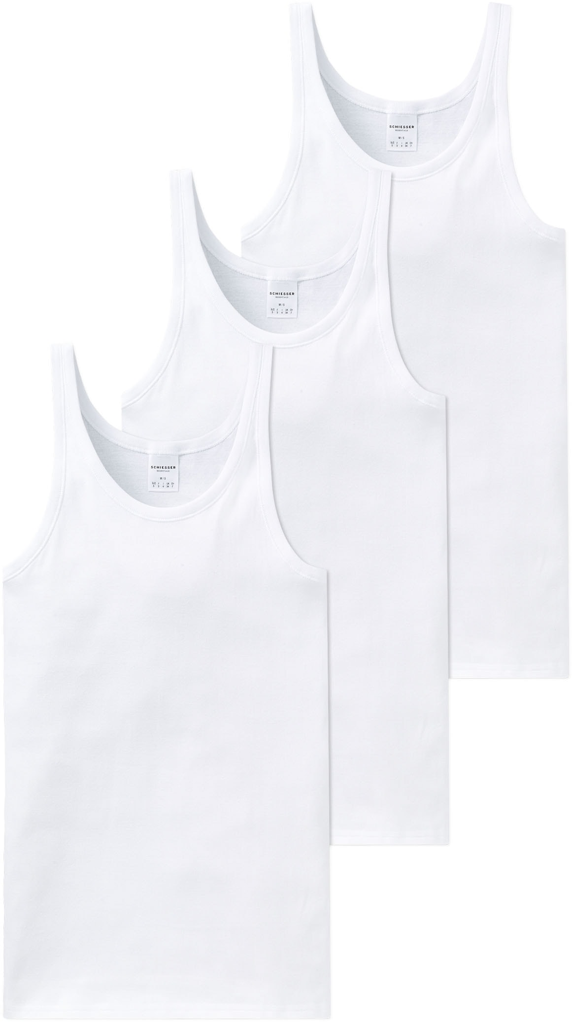 Schiesser Unterhemd »"Original Classics"«, (3er-Pack), mit Markenlabel von Schiesser