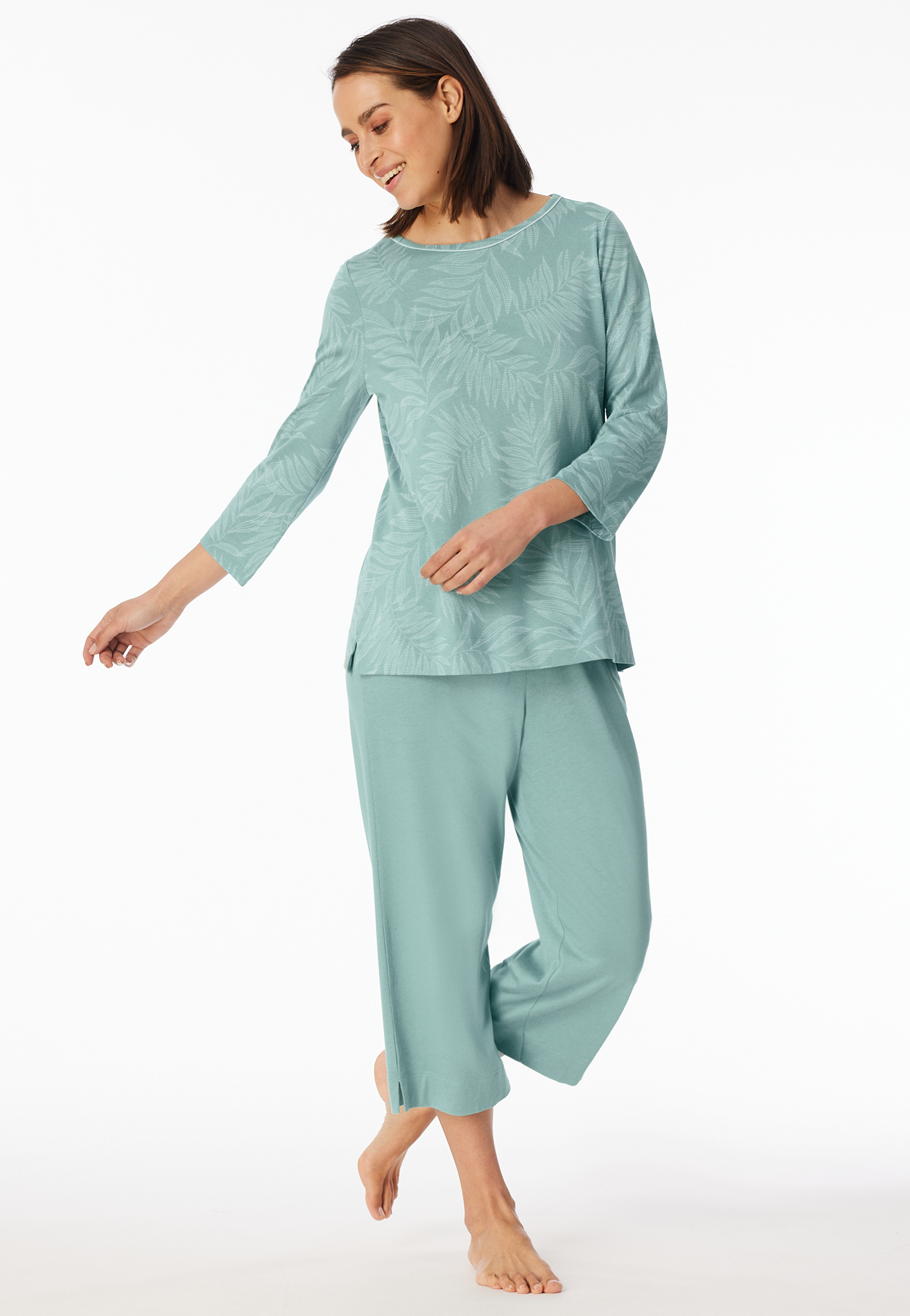 Schlafanzug 3/4-lang jade - Comfort Nightwear 38 Schlafanzug 3/4-lang jade - Comfort Nightwear 38 von Schiesser