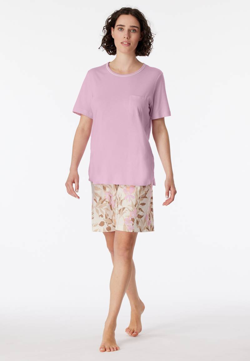 Schlafanzug kurz powder pink - Comfort Nightwear 38 von Schiesser