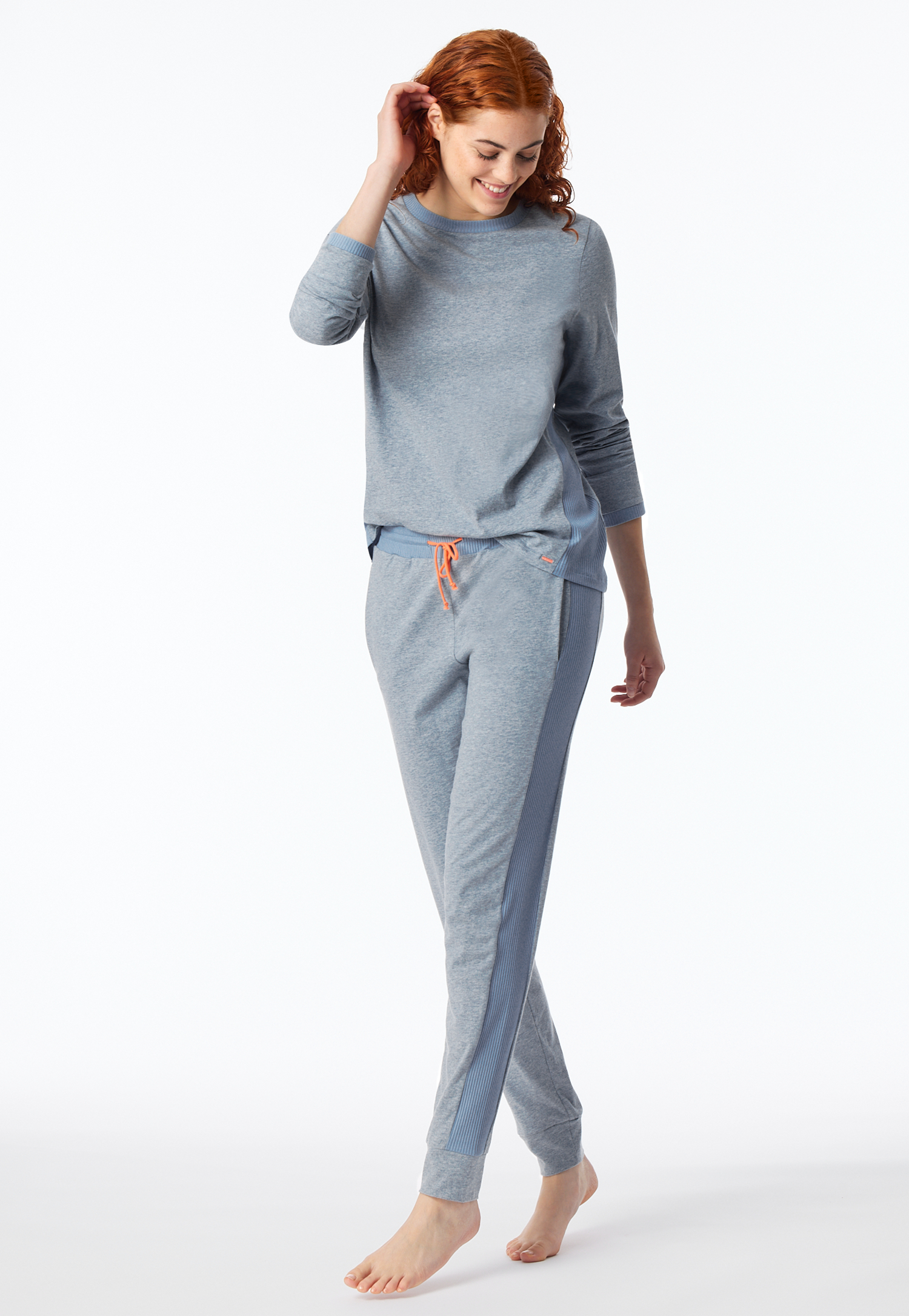 Schlafanzug lang Bio-Baumwolle jeansblau-meliert - Casual Nightwear 40 Schlafanzug lang Bio-Baumwolle jeansblau-meliert - Casual Nightwear 40 von Schiesser