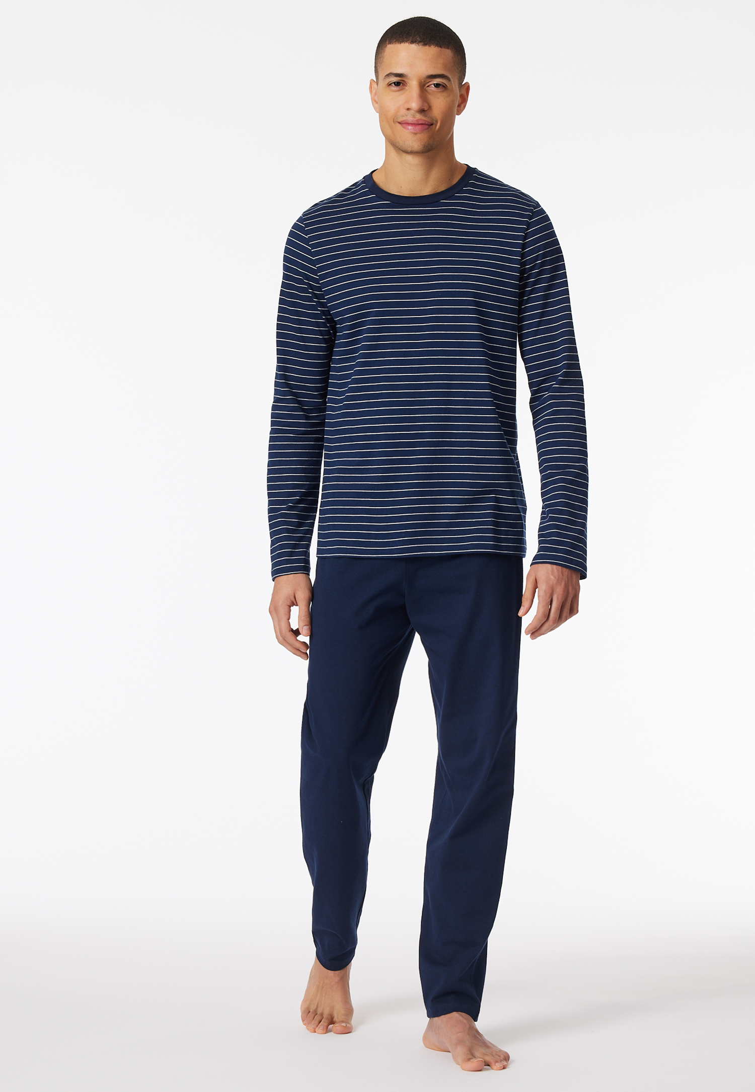 Schlafanzug lang Streifen admiral - Casual Essentials 58 Schlafanzug lang Streifen admiral - Casual Essentials 58 von Schiesser