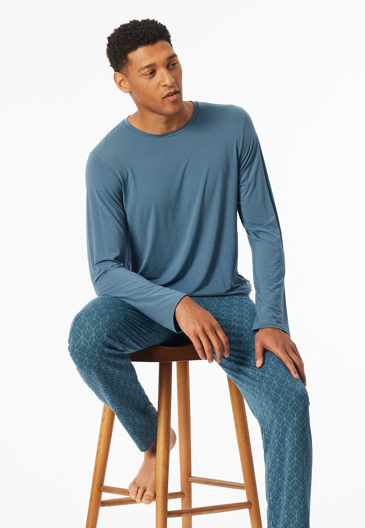 Schlafanzug lang atlantikblau - Long Life Soft 50 Schlafanzug lang atlantikblau - Long Life Soft 50 von Schiesser