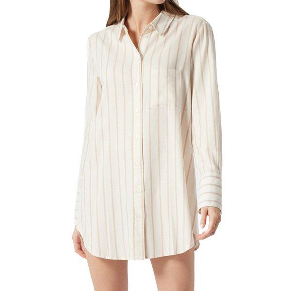 Selected Premium - Sleepshirt Langarm Damen Offwhite XL von Schiesser