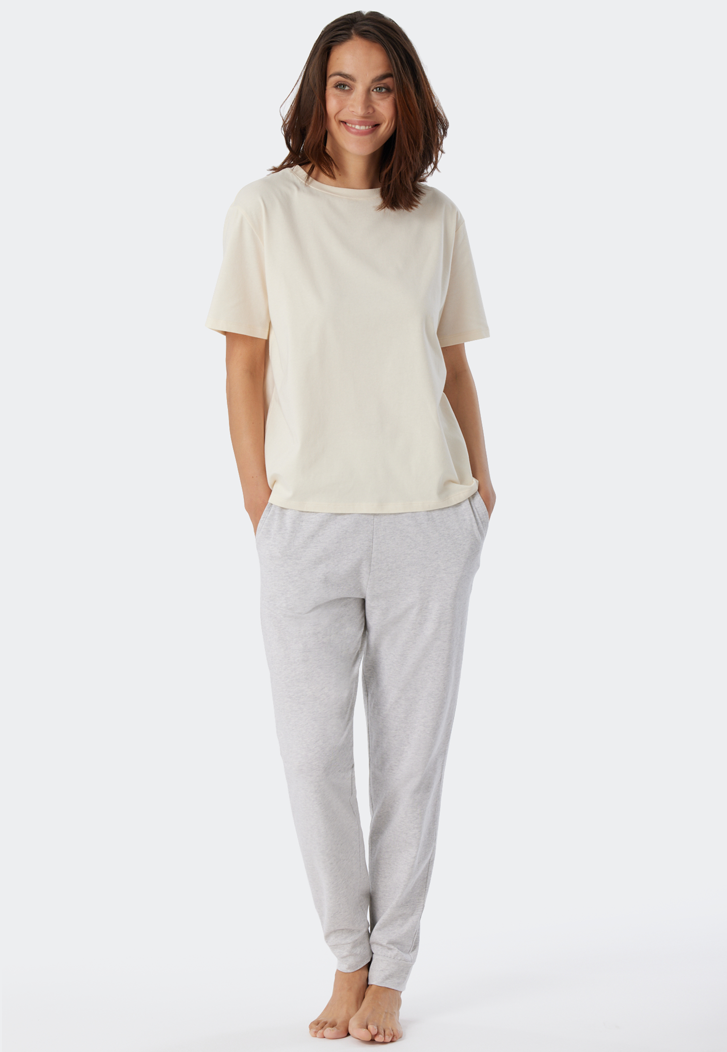 Shirt kurzarm creme - Mix+Relax 38 von Schiesser