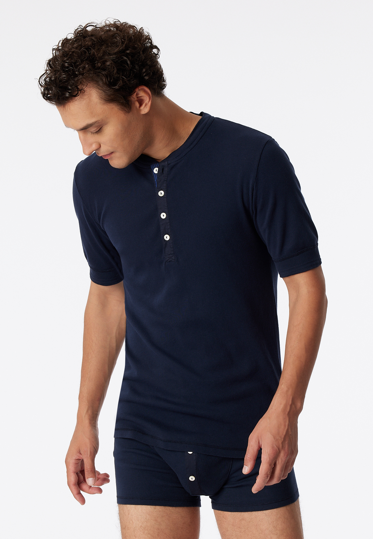 Shirt kurzarm dunkelblau - Revival Karl-Heinz 5 von Schiesser
