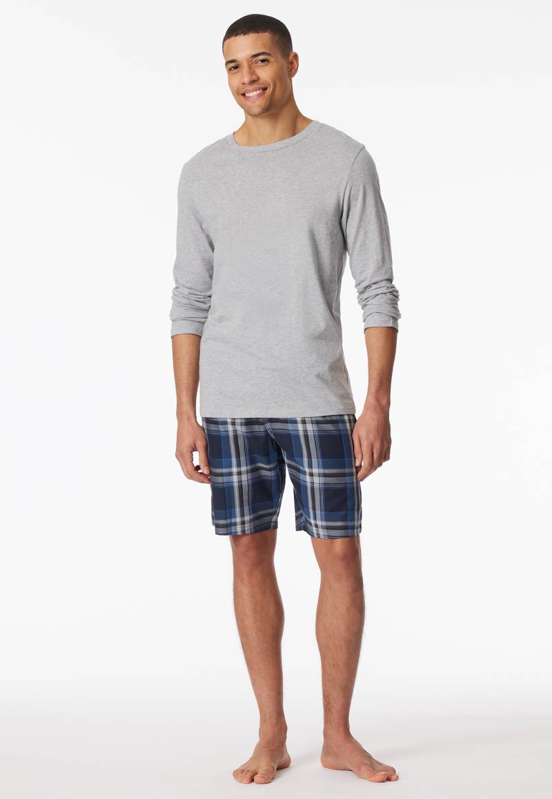 Shirt langarm grau-meliert - Mix+Relax 50 von Schiesser