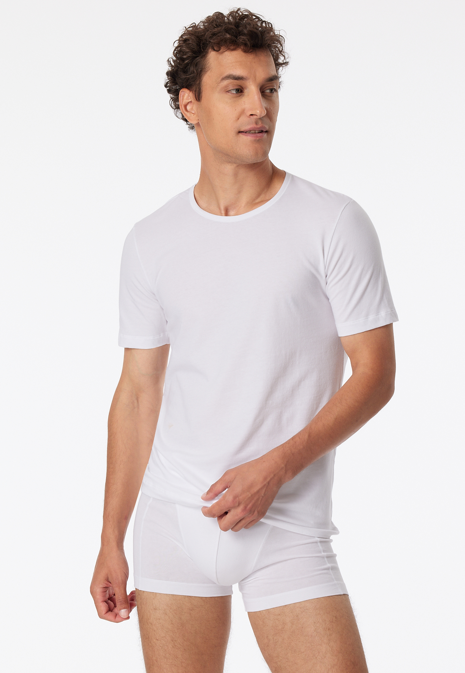 Shirts kurzarm 2er-Pack Organic Cotton Rundhals weiß – 95/5 4 Shirts kurzarm 2er-Pack Organic Cotton Rundhals weiß – 95/5 4 von Schiesser