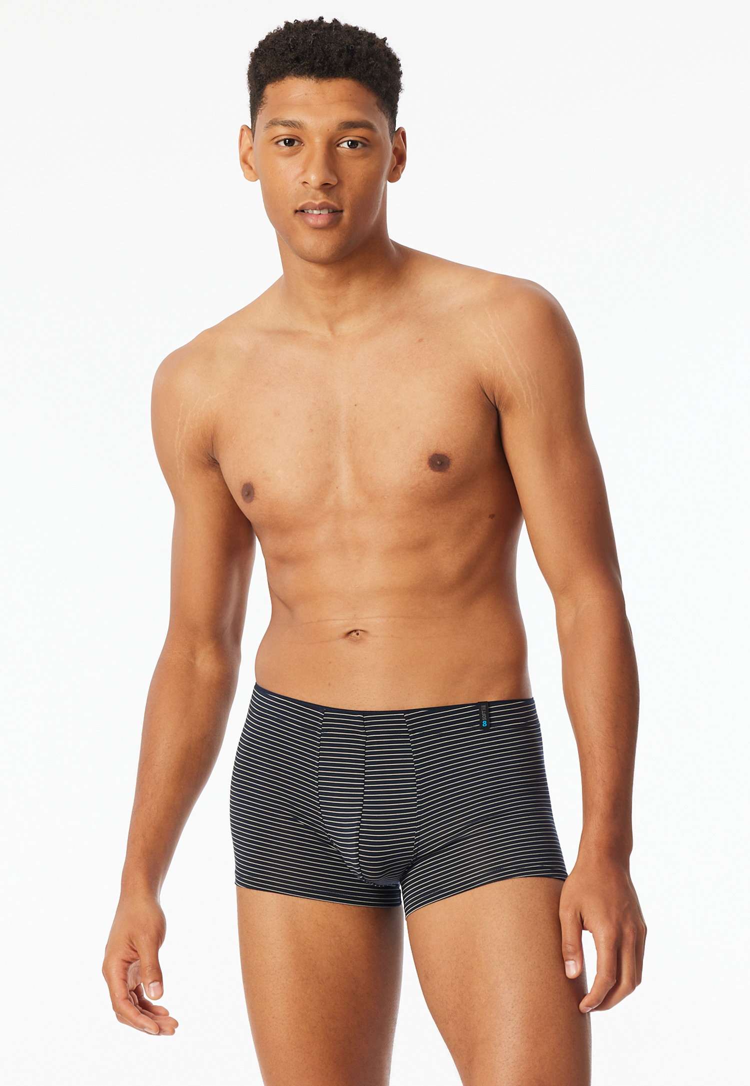 Shorts Modal Streifen nachtblau - Long Life Soft 5 von Schiesser
