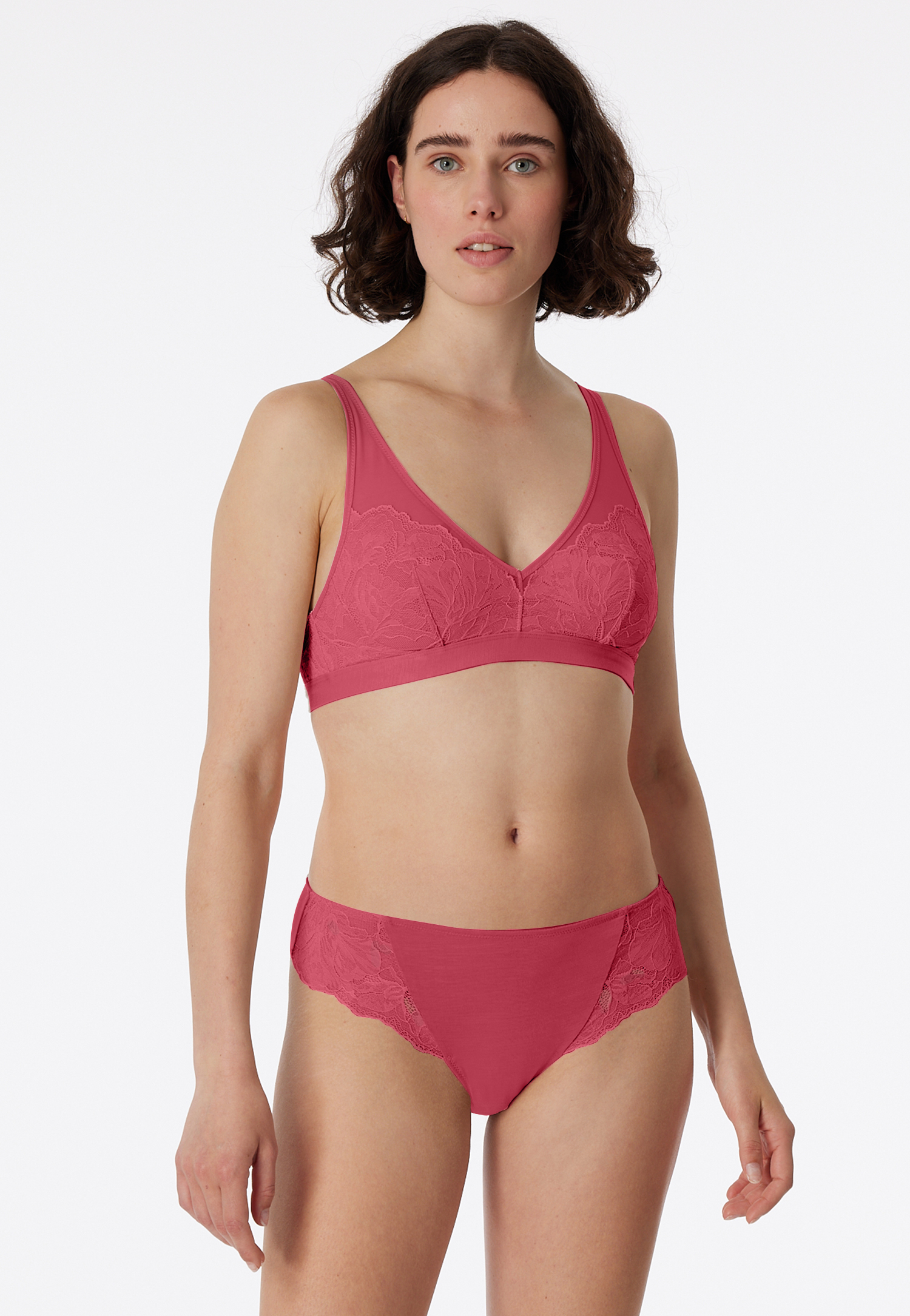 Slip Spitze pink - Modal & Lace 38 von Schiesser